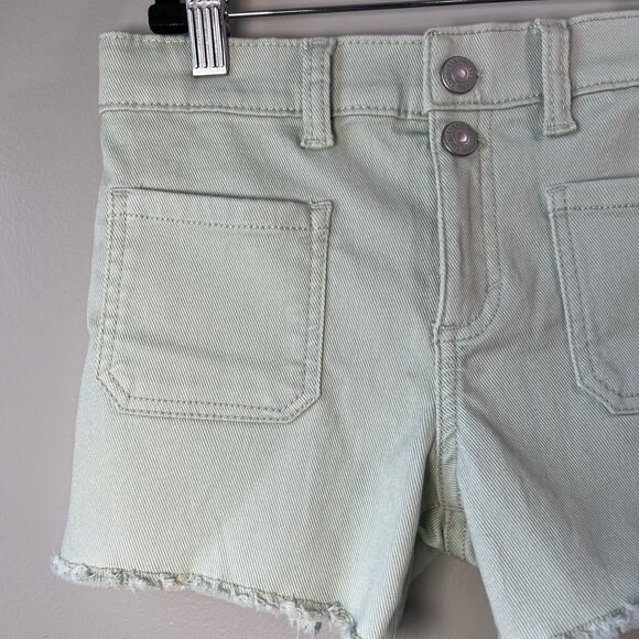 Levi's Stretch Girlfriend Shorts, Mint Green, Size 10 Reg - Picture 5 of 15